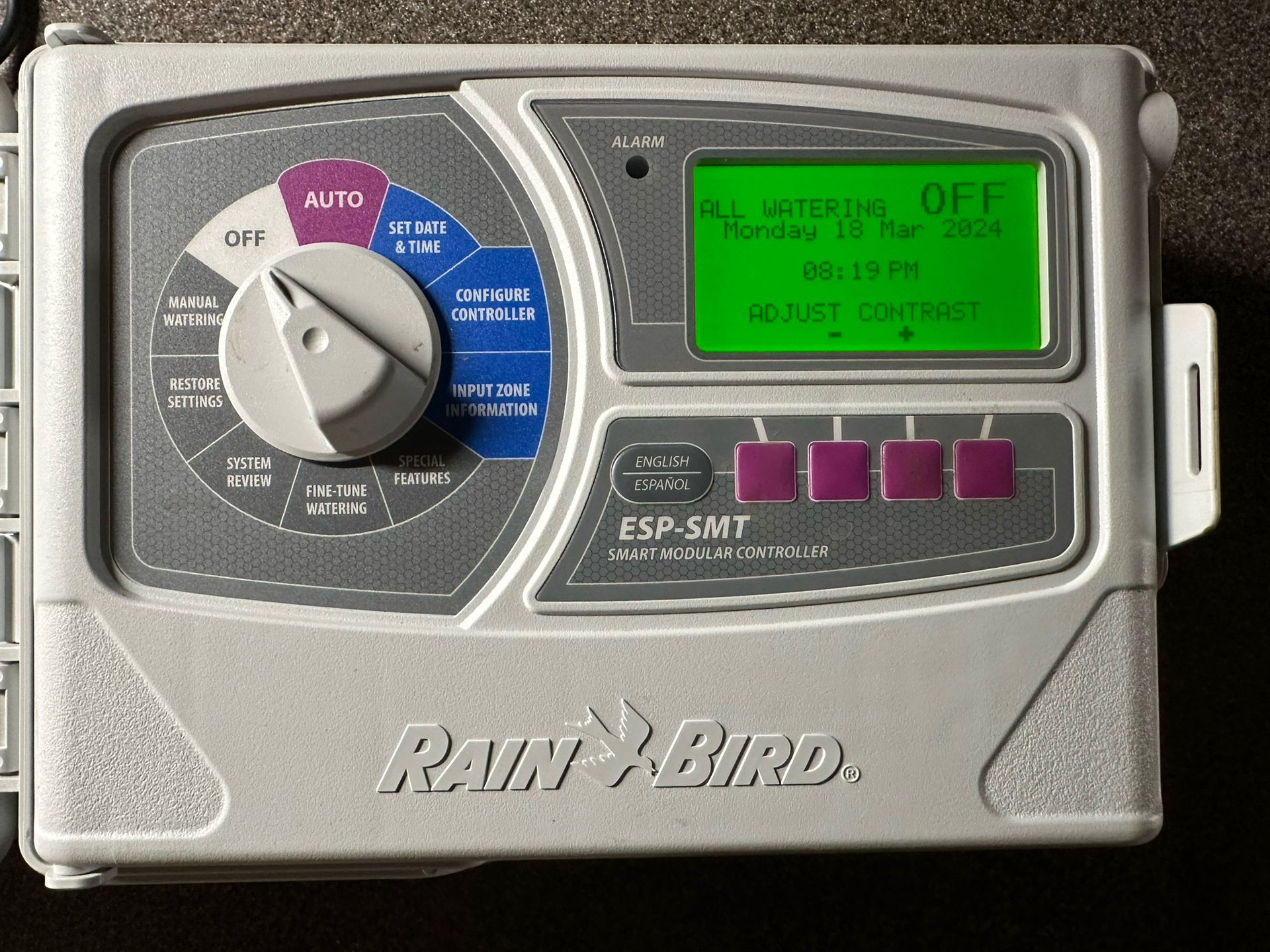 Rain Bird ESP-SMT Sprinkler Controller with Manual