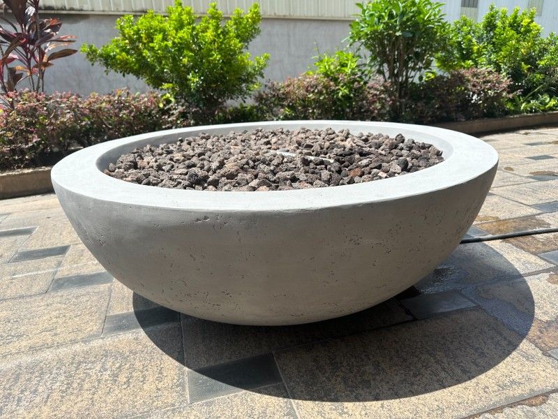 New Outdoor Fire Pit Bowl Concrete 48inch 70,000BTU