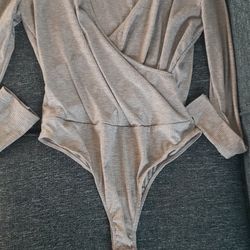 BNWT Nordstrom All In Favor Bodysuit XL Grey