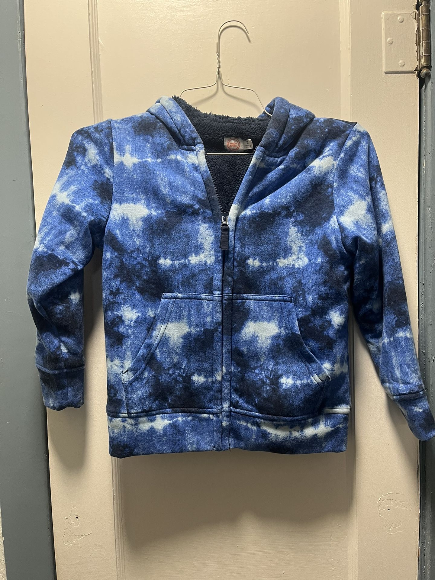 Boys Wonder Nation Tie Die Fleece Hoodie Sz Medium