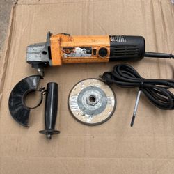 Chicago Electric 4 1/2" Angle Grinder-2201- Hubbed Disc(Quick Change), Handle, Guard
