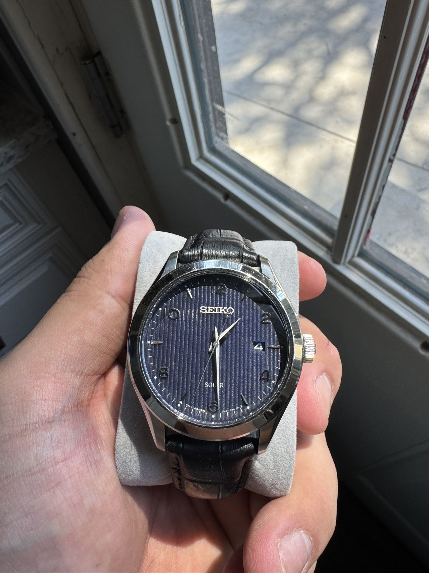 Seiko Solar Blue Dial 