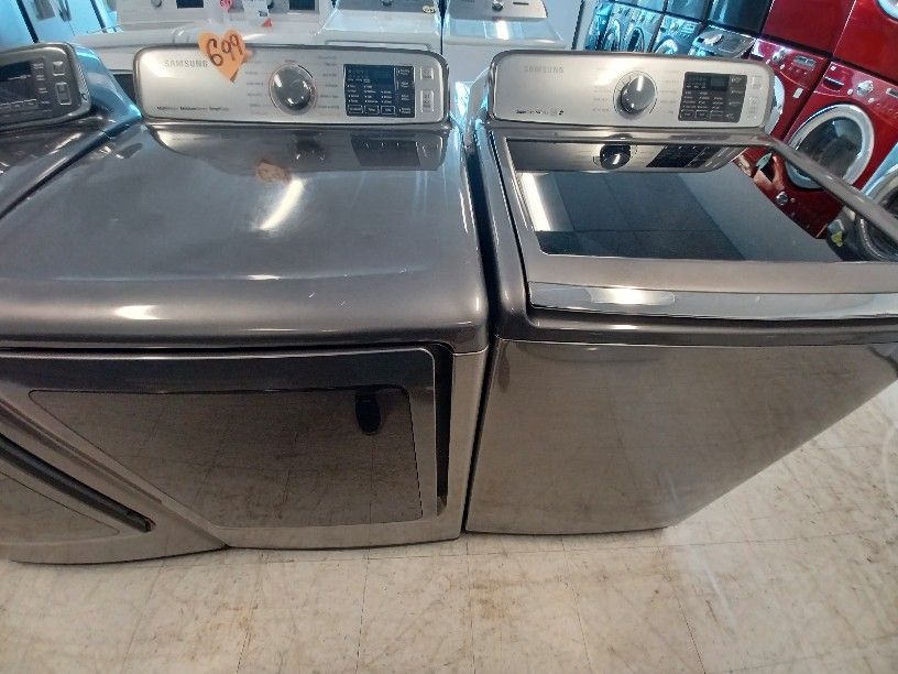 Samsung Top Load Washer And Electric Dryer Used