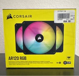 Corsair AR120 RGB Black 120mm Case Fans - 3 Pack