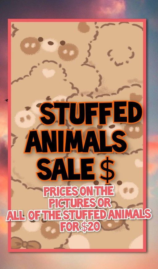 Stuffed Animal Sale