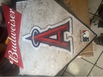 vintage Budweiser Los Angeles Angels sign