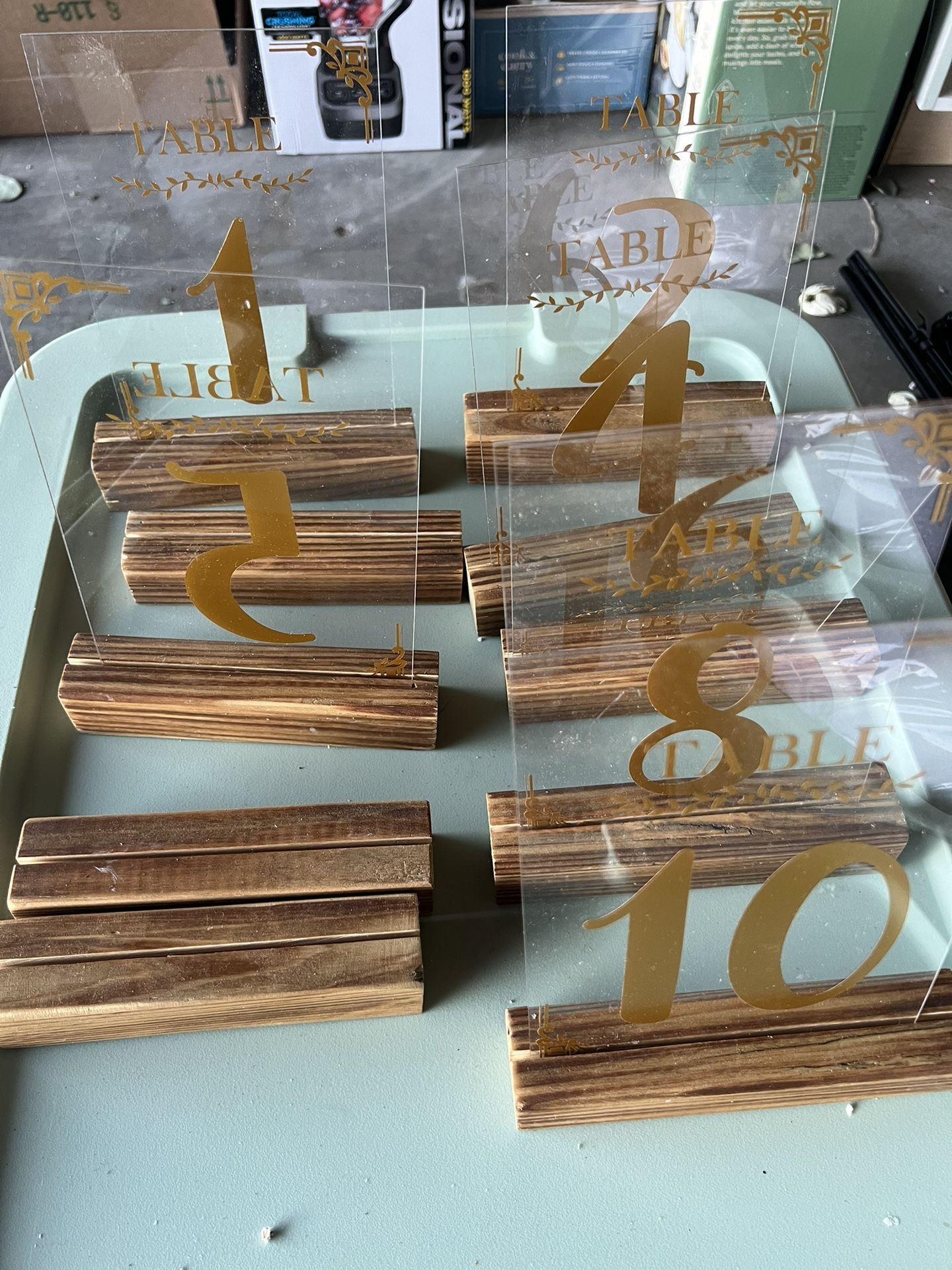 Table Numbers