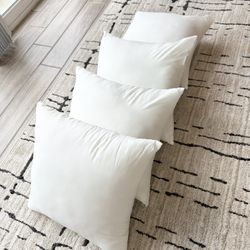 Made in Japan Cushion Inserts (45x45 cm) – Set of 4, Like New