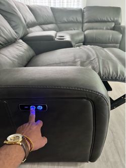 reclining sofa for living room, almost new