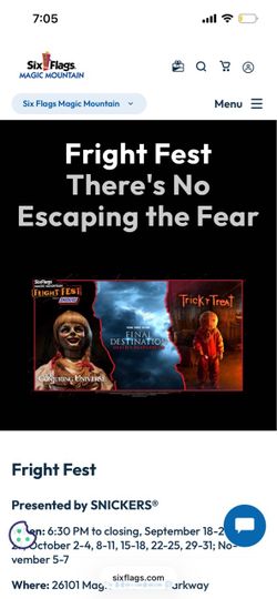 six flags haunted attraction pass