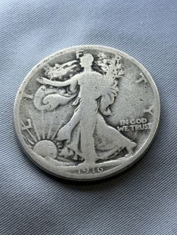 1916 Liberty Half Dollar In Good/Very Good Condition