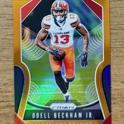 2019 Prizm Football ODELL BECKHAM JR #86 Orange Prizm SP /249 Cleveland Browns