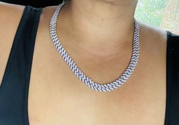 Cuban link choker 