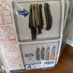  Zip Up Garment Bags 4 Pk $10
