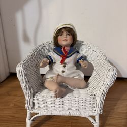 Vintage sailor porcelain doll