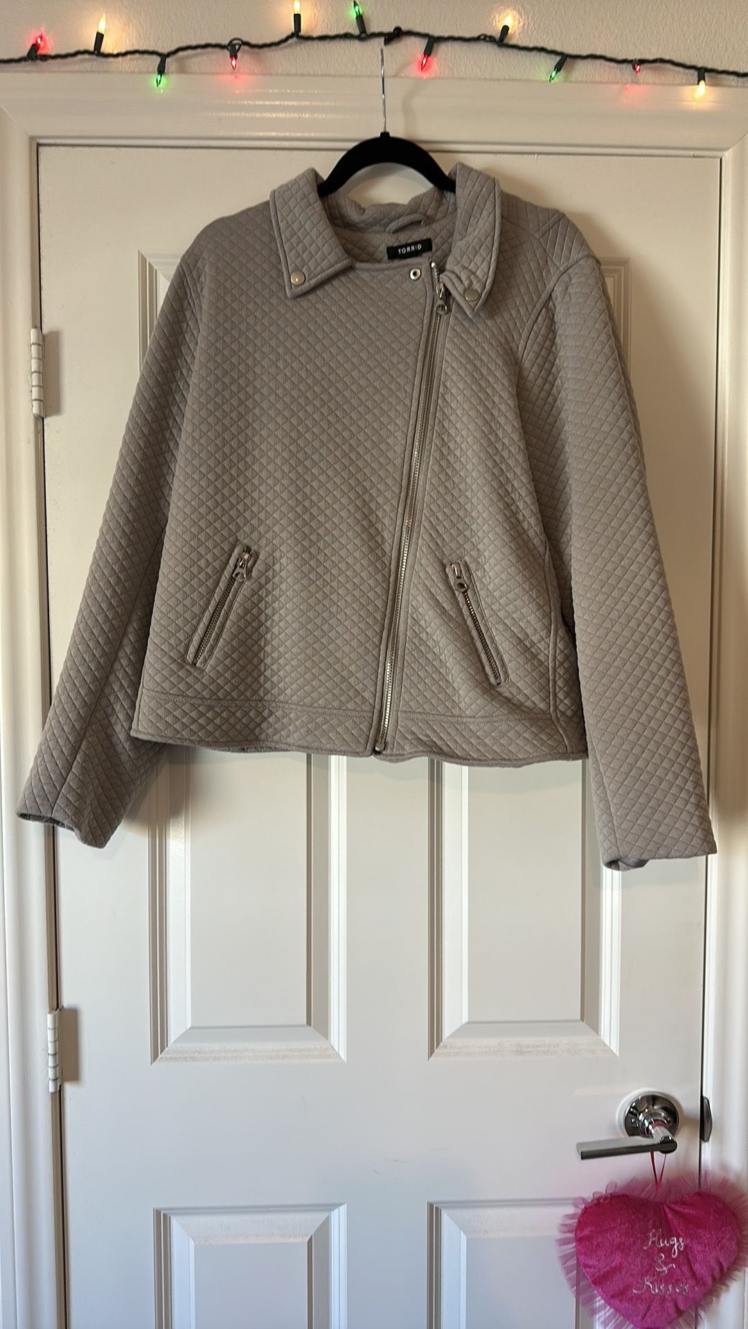 Taupe Quilted Jacket