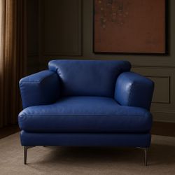 ITALIAN GAMA ARREDAMENTI LEATHER CLUB CHAIR