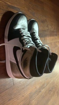 Black and Gold Jordan High-Tops