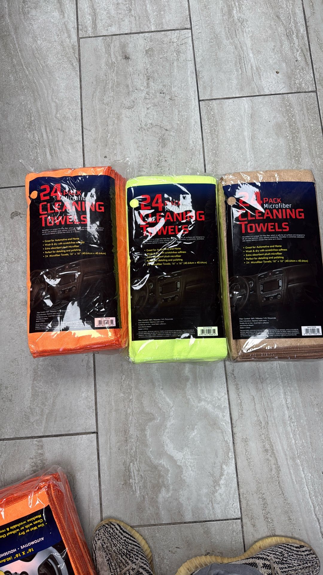 24 Pack Microfiber Cleaning Towels