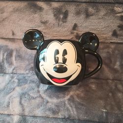 Disney Parks Mickey Mouse Timeless Sculpted Ceramic Coffee Mug