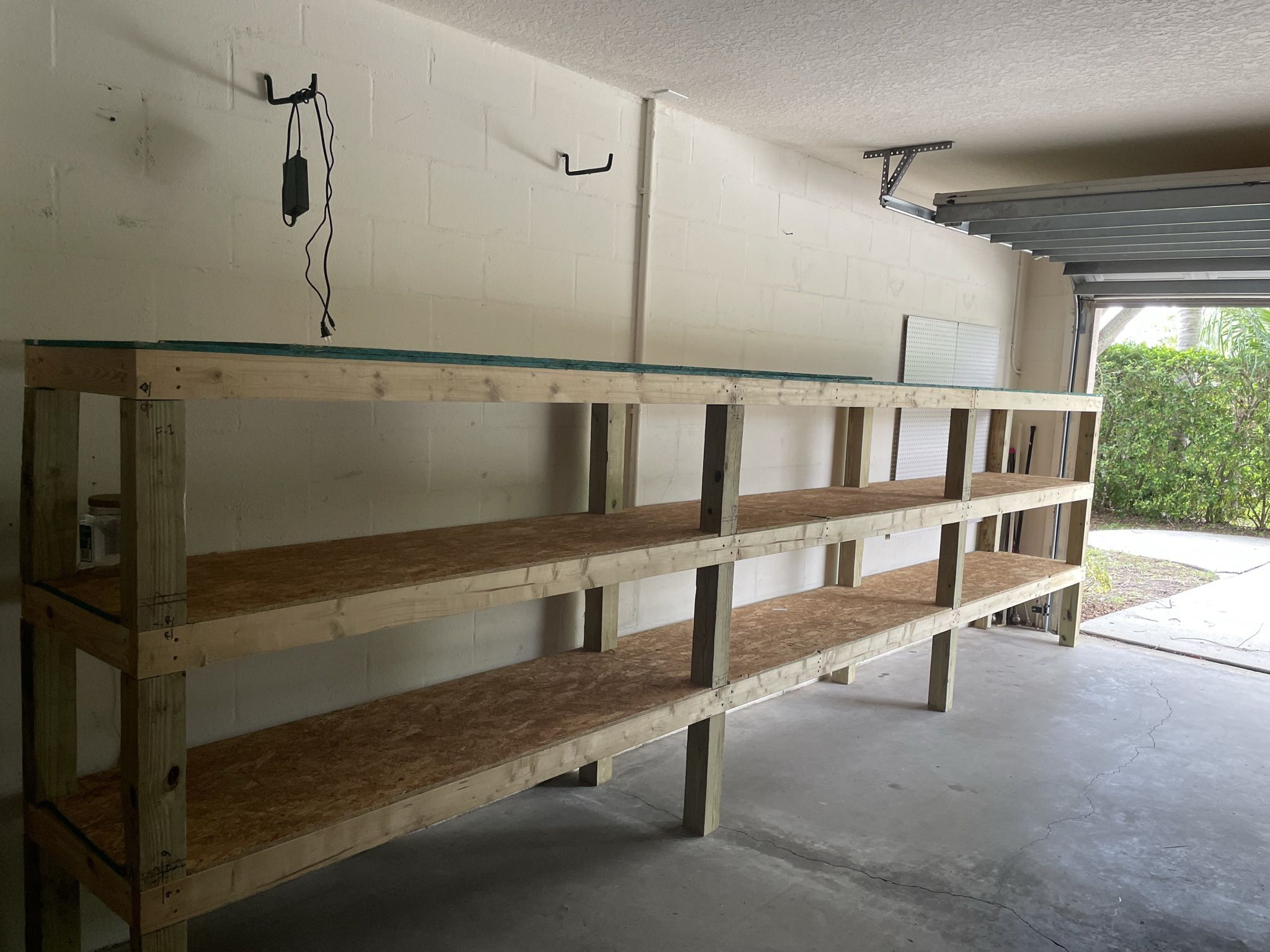 Wood Garage Shelves 