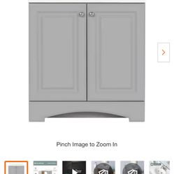 30in. Single Sink Pearl Gray Bath Vanity  (Assembled)