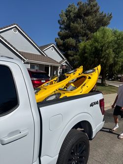 Yellow Sit-Inside Kayaks – Set of 2