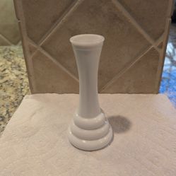 vintage Randall white milk glass "beehive" bud vase