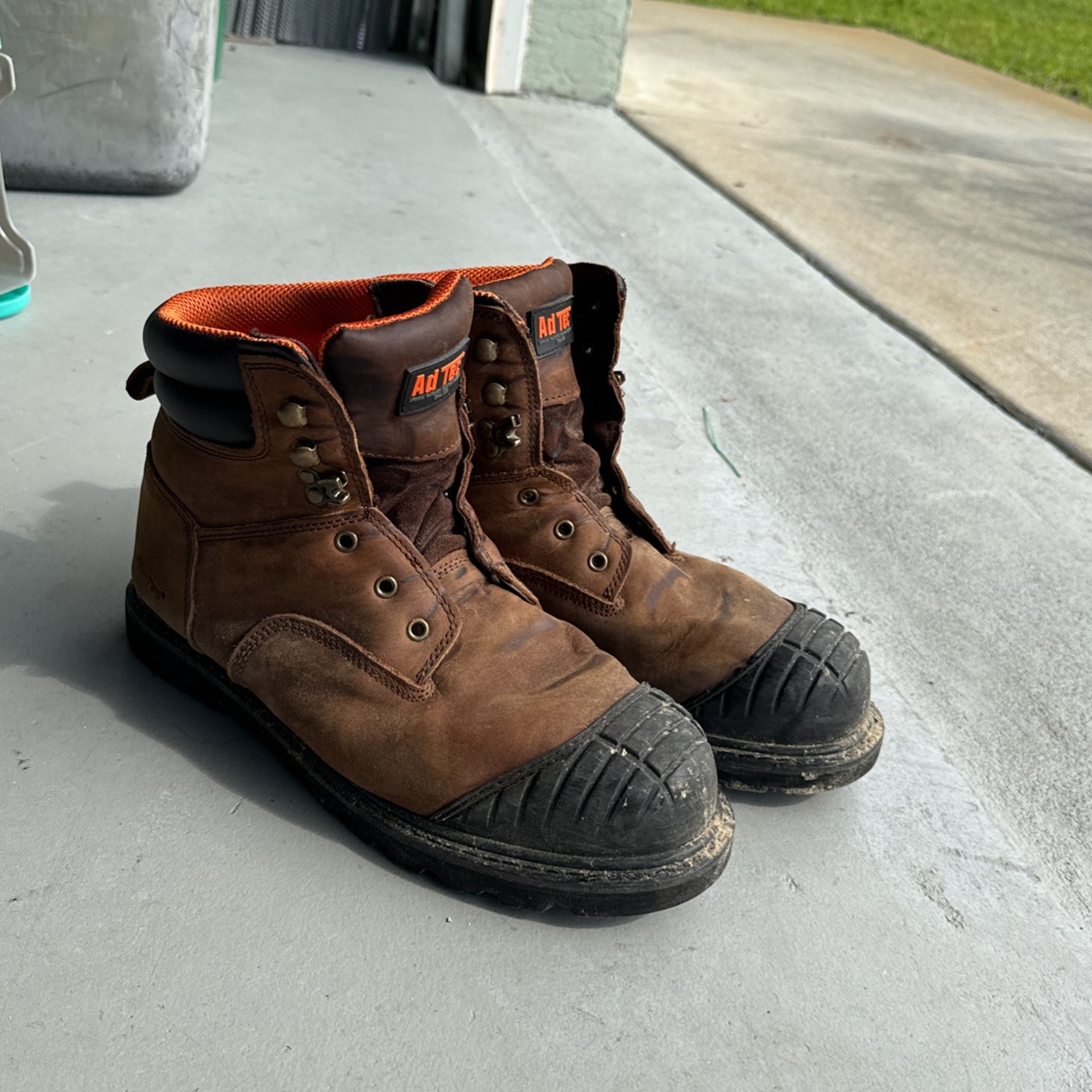 AdTec 1018 Men's Steel Toe Work Boots 13 WIDE, Brown