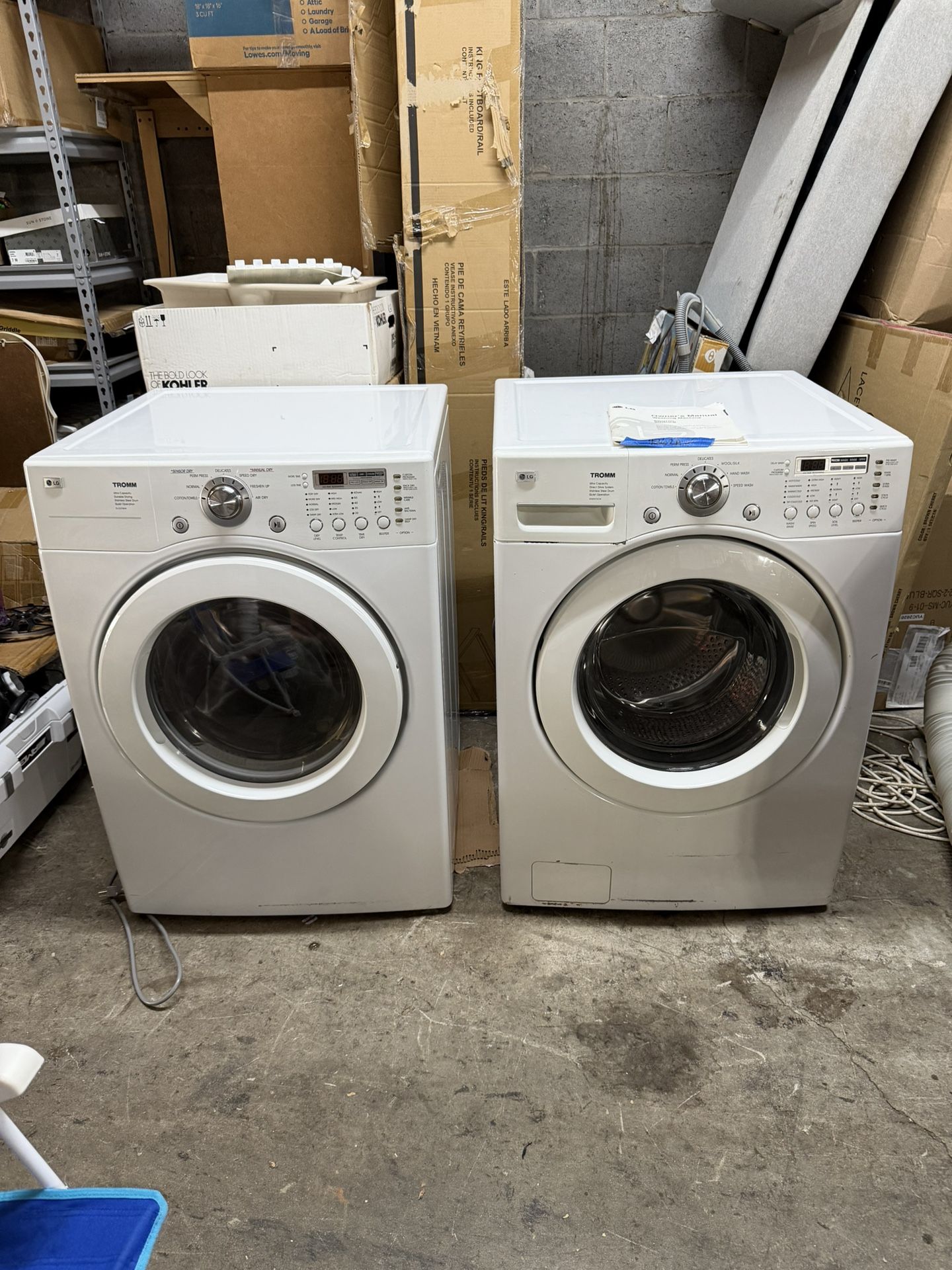 LG Ultra Capacity Electric Washer And Gas/Electric Dryer
