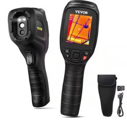 VEVOR Thermal Imaging Camera 240 x 180 IR Resolution Infrared Camera 4°F/1022°F with 2MP Visual Camera 64G SD Card LED Light