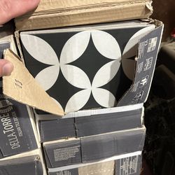 Bowman Black And White 8 X 8 Tile From Lowe’s