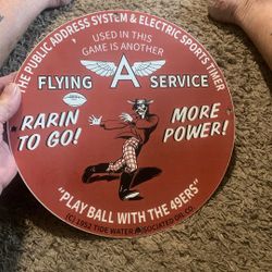 A Flying Service Porcelain Station Sign Like New 