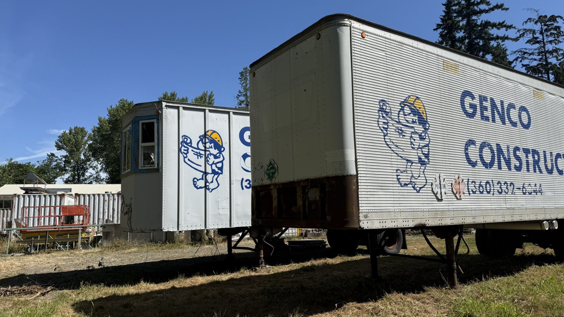 Semi Trailer 35’insulated, Plywood Walls.wired For Lights Inside.