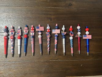 Beaded Pens Red, White & Blue  🇺🇸