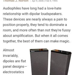 Mirage M5 Bi Polar Xl TOWER SPEAKERS SELLING USED $1900.00