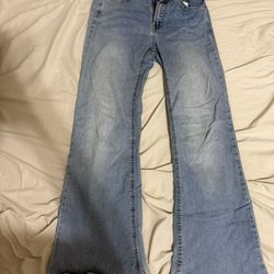 pull & bear flare blue jeans