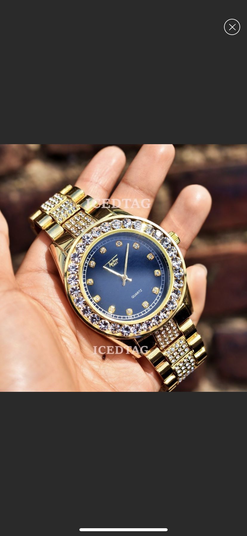 Men’s full iced out luxury watch