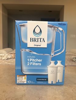 Brita Champlain Water Filter Pitcher, 10 Cup with 2 Filters