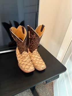 Fish skin boots