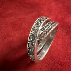 Cartier Ring With Diamonds 18 K Gold  Size 7