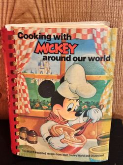 Disney cookbook from Disney World in Orlando in 1989