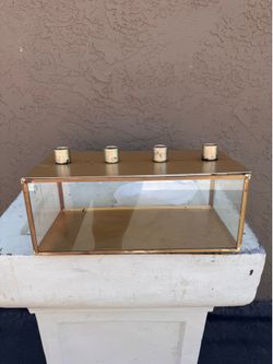 Hearth and Hand rectangular taper holder vases  (12)