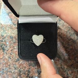 heart shaped diamond ring
