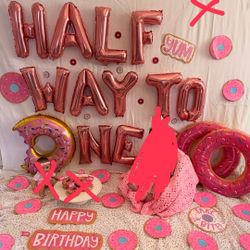 Donut Theme For 6 Months Milestone 