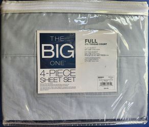 The Big One 4 piece full sheet set, 275 thread count