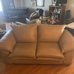 Leather Love Seat