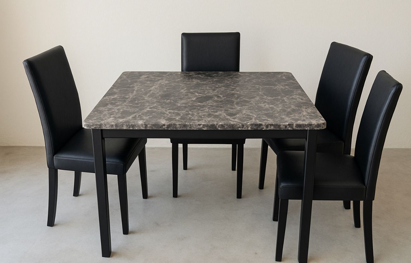 5- Set Dining Table Marble