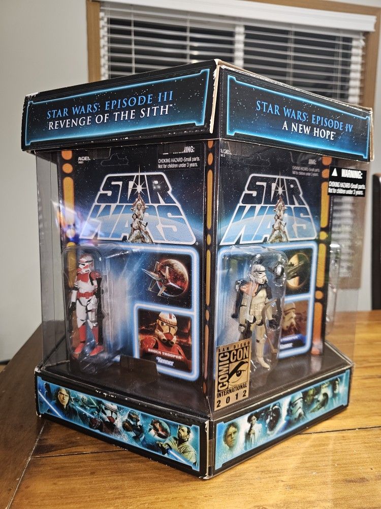 STAR WARS Vintage Collection CARBONITE CHAMBER figure Set RARE Jar Jar HASBRO Limited Edition SDCC EXCLUSIVE