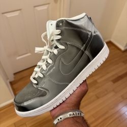 Nike Dunk High ‘CLOT Metallic Silver (With Card)’